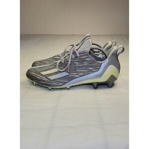 Adidas Size 12 Adizero Silver Metallic Grey Football Cleats GX5414 Mens Za2